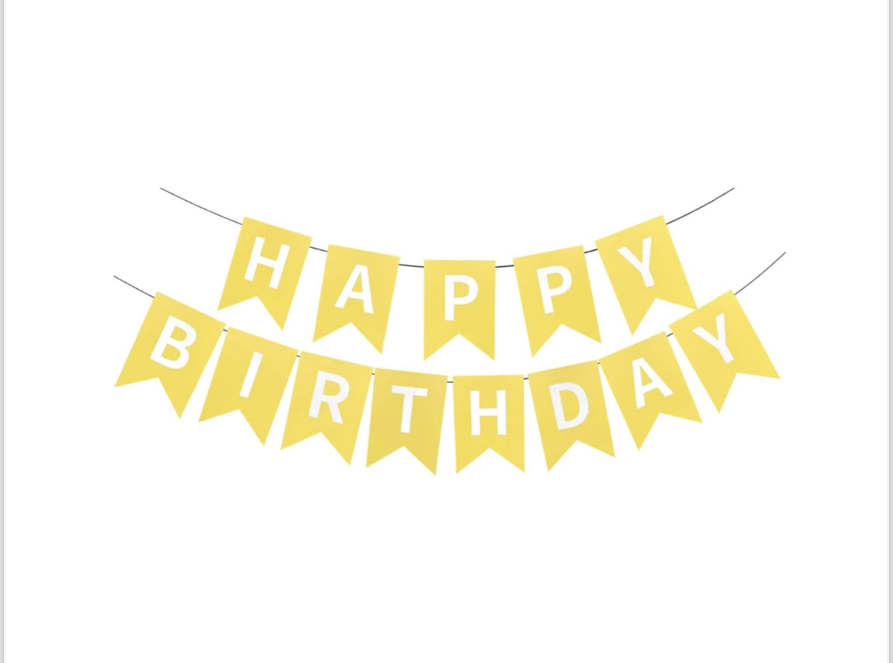 Yellow Birthday Party Decorating Kit