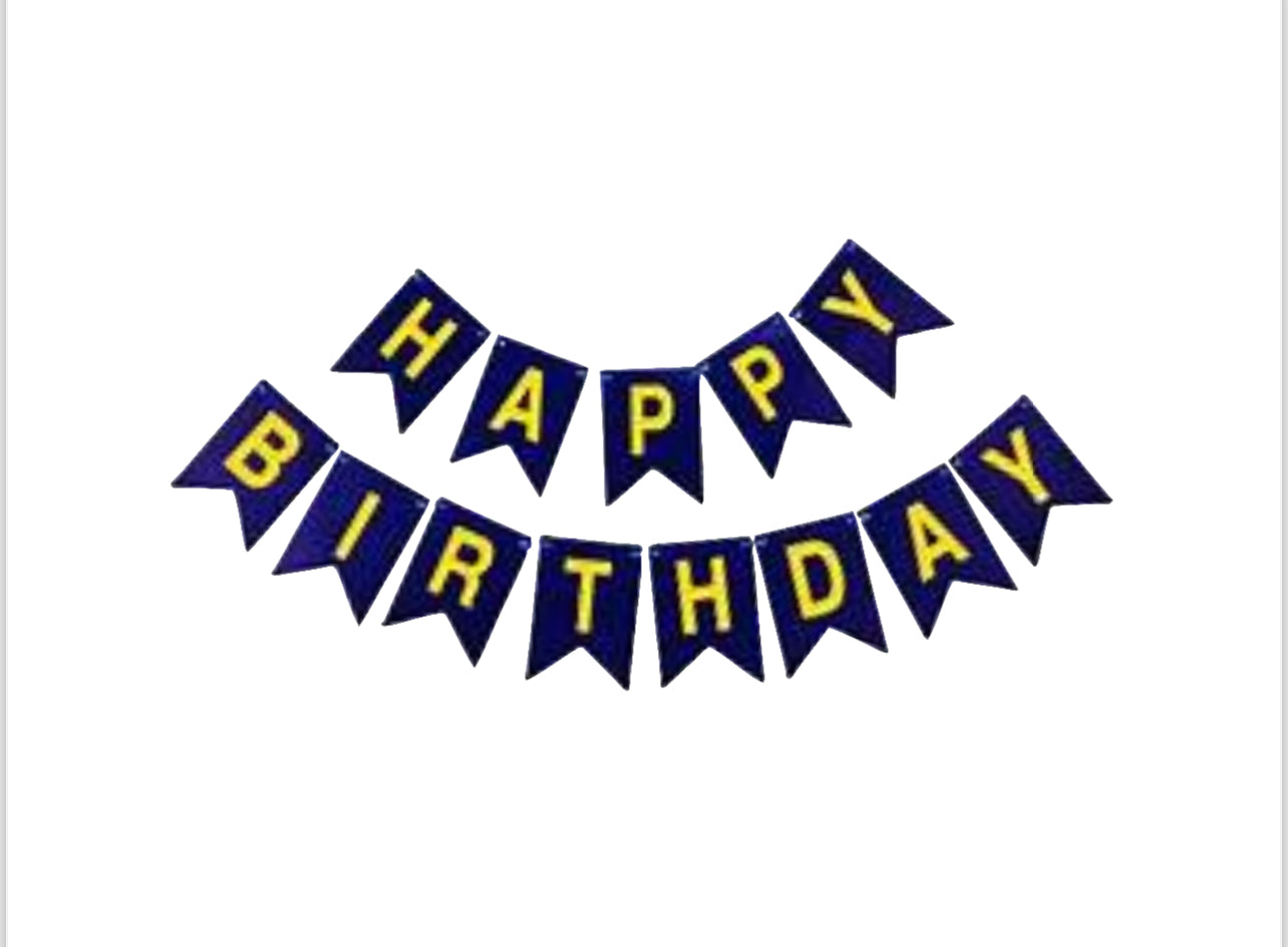 Dark Blue Birthday Party Decorating Kit