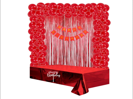 Red Birthday Party Decorating Kit