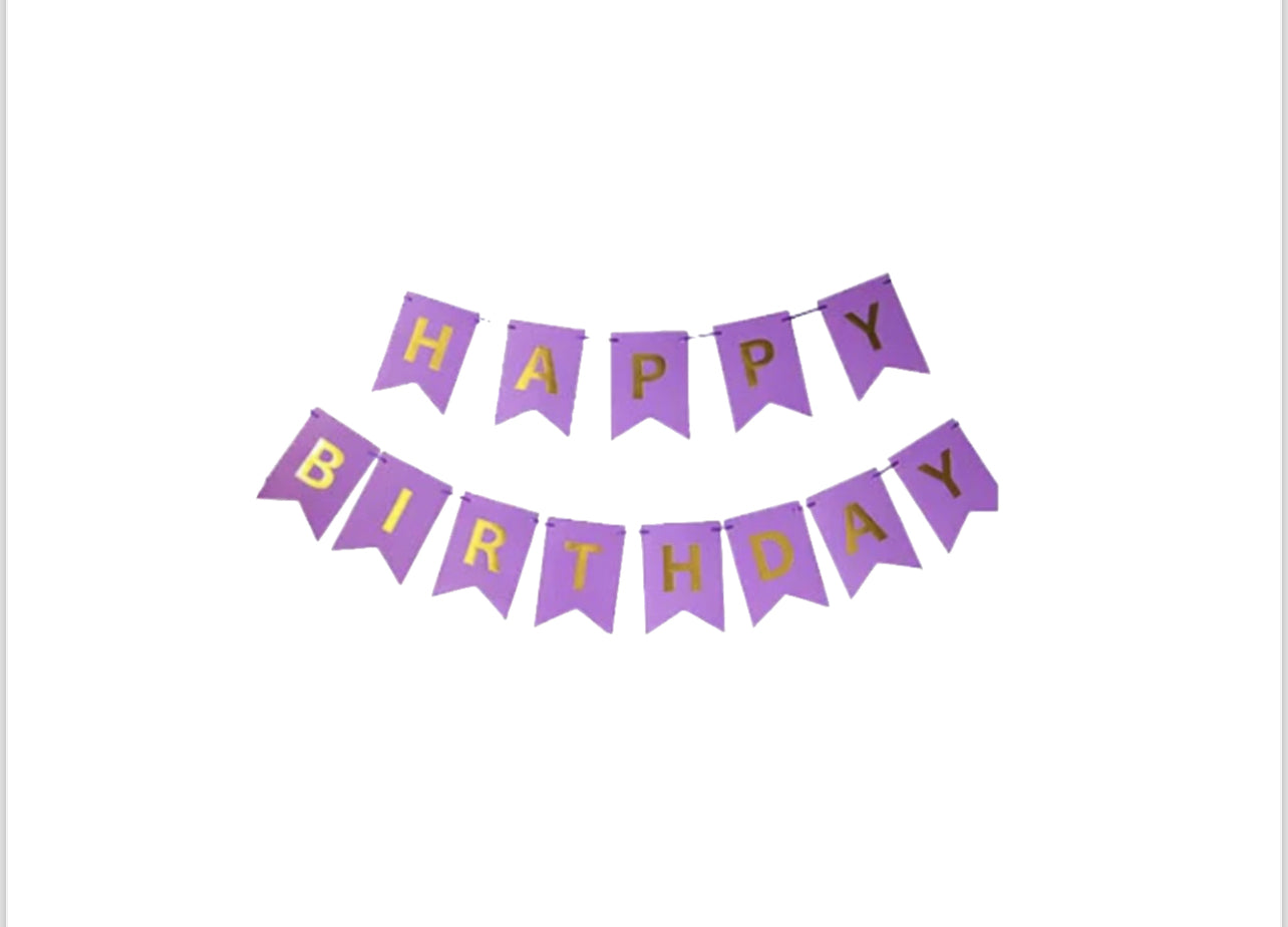 Purple Birthday Party Decorating Kit