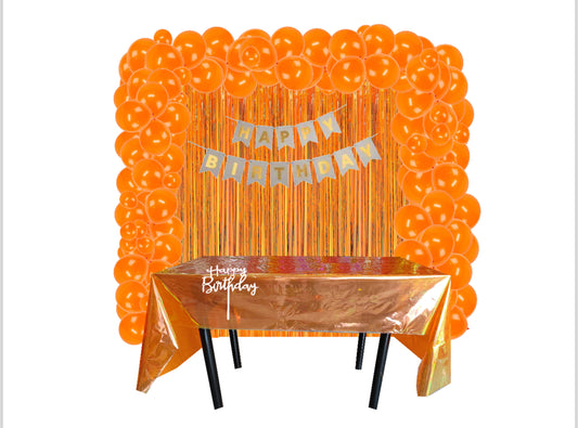 Orange Birthday Party Decorating Kit