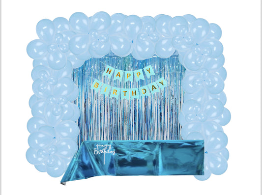 Light Blue Birthday Party Decorating Kit