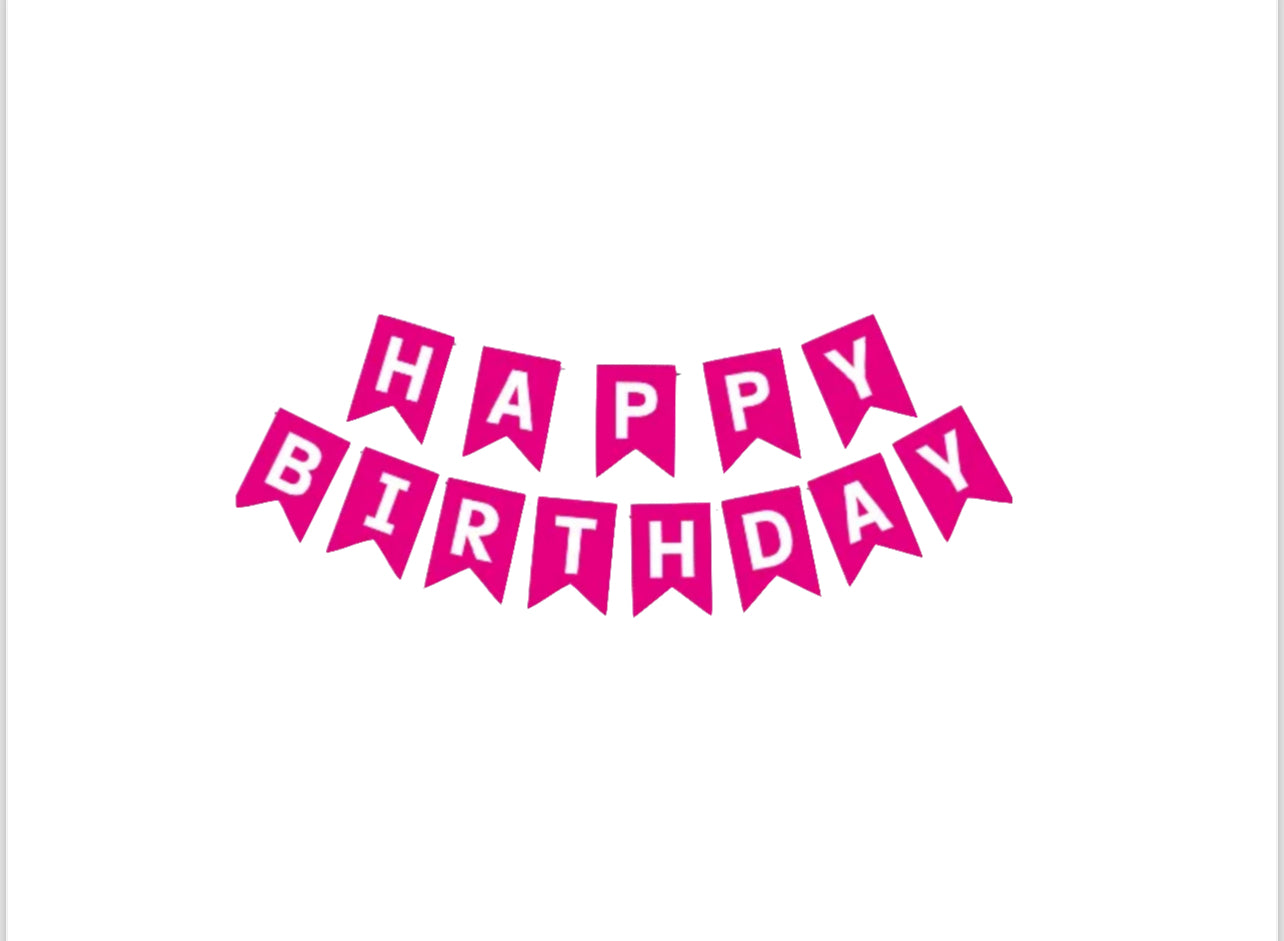 Hot Pink Birthday Party Decorating Kit