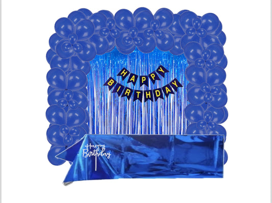 Dark Blue Birthday Party Decorating Kit