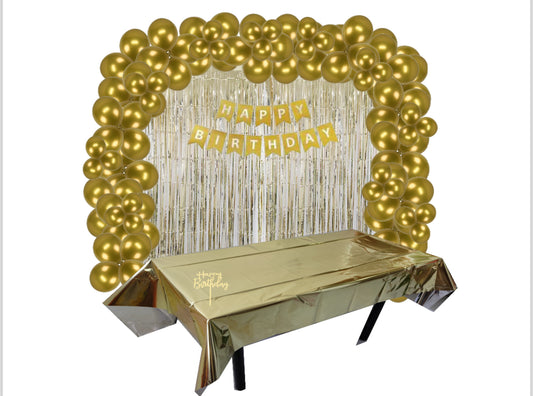 Gold Birthday Party Decorating Kit