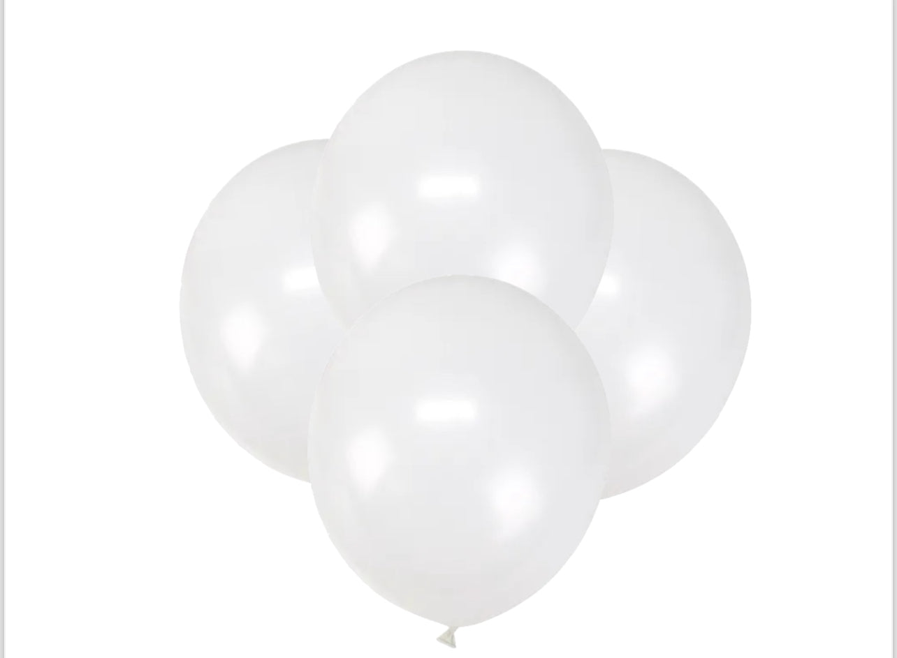 White Birthday Party Decorating Kit