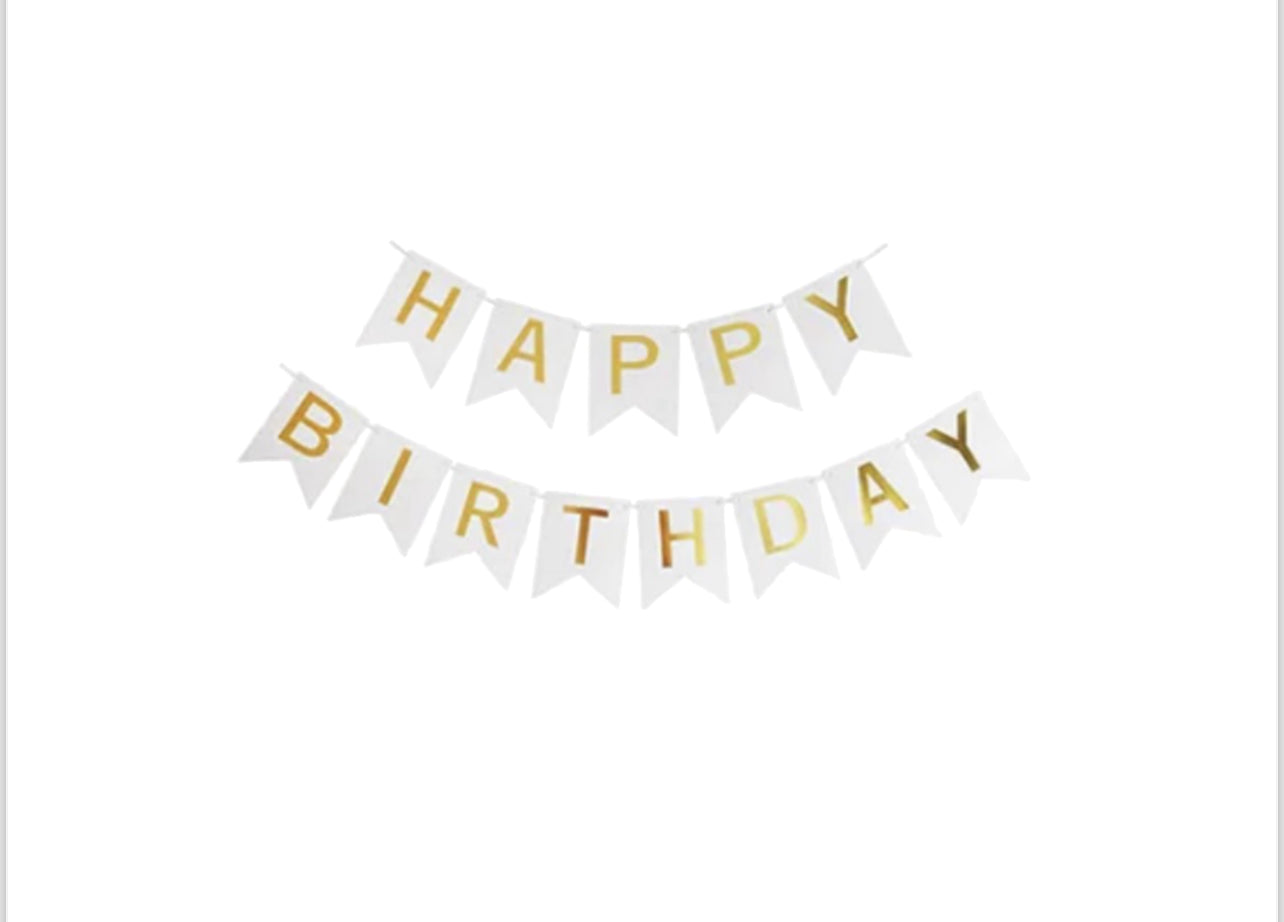 White Birthday Party Decorating Kit