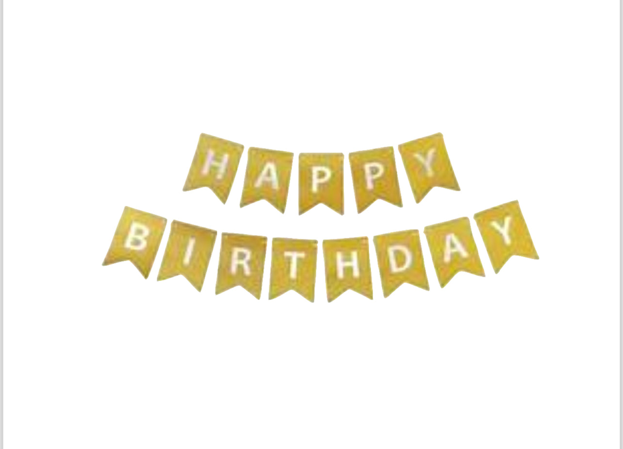 Gold Birthday Party Decorating Kit