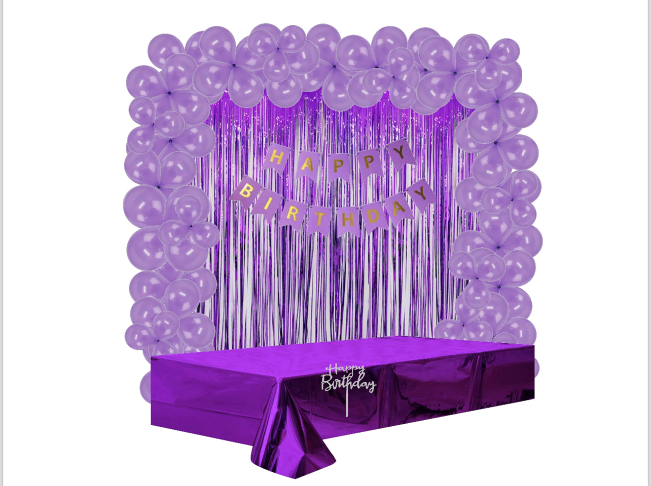 Purple Birthday Party Decorating Kit